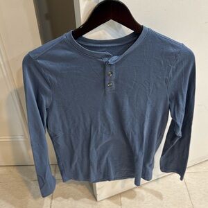 Blue XL long sleeve Henley